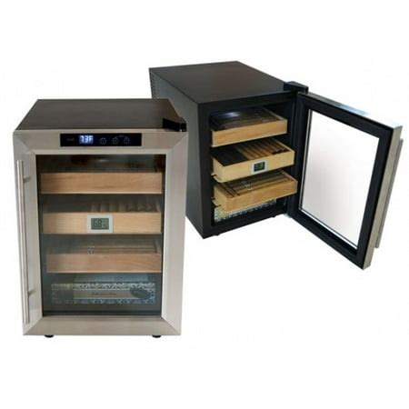 clevelander electric cigar cooler cabinet humidor stainless steel door|clevelander humidor 48l.